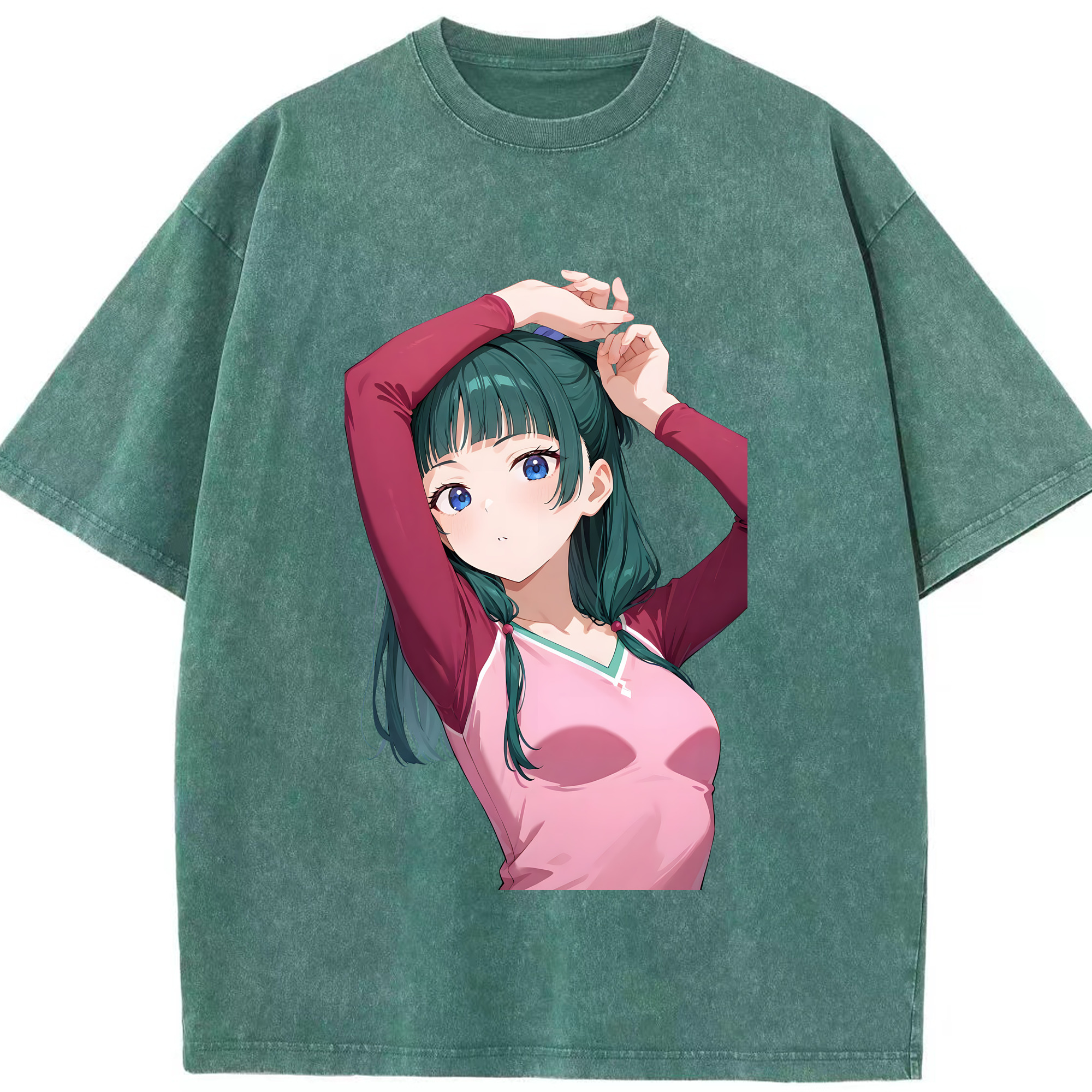 （画像用） 薬屋のひとりごと The Apothecary Diaries 綿100% ヴィンテージ風 半袖Tシャツ（フロントプリント）